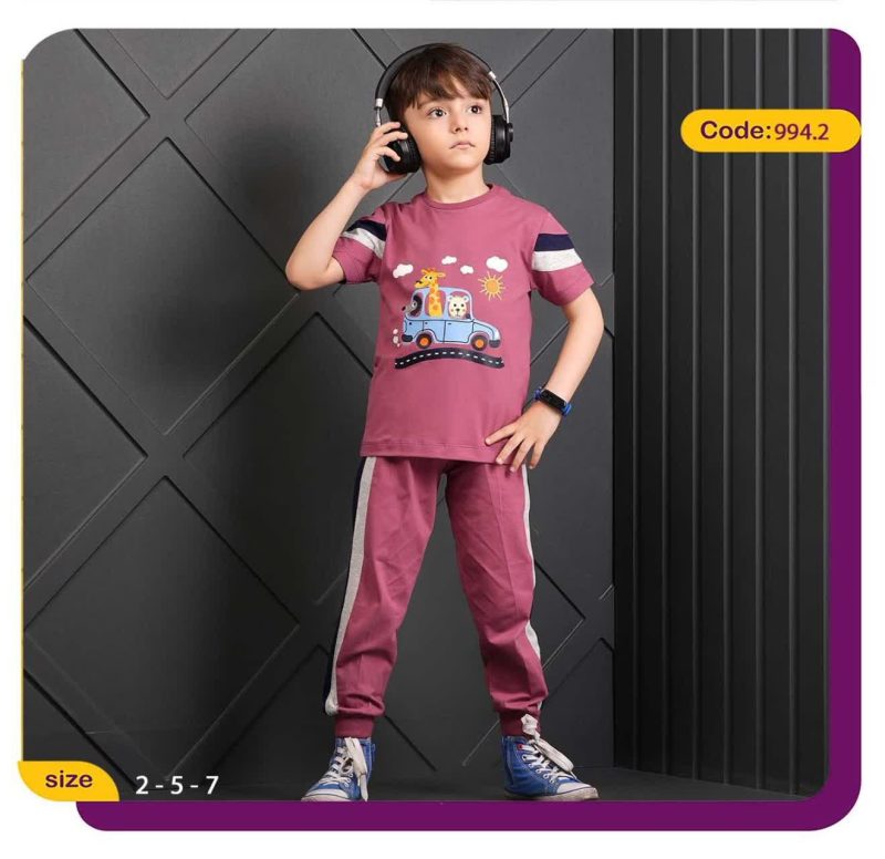 تیشرت شلوار دوستان ماشین سوار(۲ تا ۸ سال) - Image 4