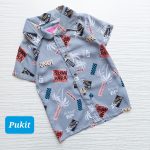 پیراهن نخی پسرانه طرح نخل(۵ تا ۹ سال) - Image 2