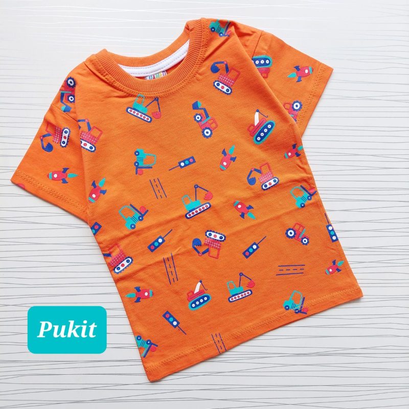 تیشرت تک پسرانه طرح بیل‌مکانیکی(۱ تا ۵ سال) - Image 4