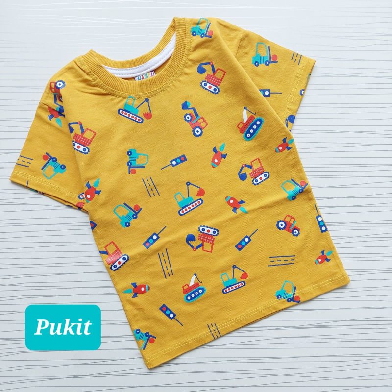 تیشرت تک پسرانه طرح بیل‌مکانیکی(۱ تا ۵ سال) - Image 8