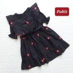 پیراهن مشکی دخترانه طرح خامه دوزی(۲ تا ۷ سال) - Image 2