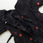 پیراهن مشکی دخترانه طرح خامه دوزی(۲ تا ۷ سال) - Image 6