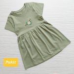 سارافون سبز طرح زنبوری(۳ تا ۱۲ سال)