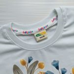 تیشرت شلوارک دخترانه گل آبی نگین‌دار(۶ تا ۱۴ سال) - Image 4