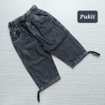 شلوارک برمودا جین ذغالی پسرانه(۵ تا ۱۲ سال)