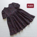 پیراهن مشکی دخترانه گل گلی(2 تا ۱۰ سال)