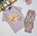 تیشرت شلوار دخترانه طرح گلستان(۶ تا ۱۱ سال) - Image 3