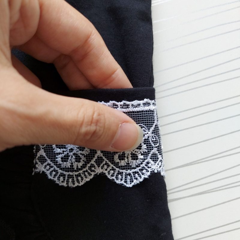 تونیک دخترانه مشکی یقه دانتل(۳ تا ۹ سال) - Image 3