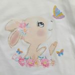 تیشرت تک دخترانه طرح خرگوش و پروانه(۲ تا ۸ سال) - Image 6