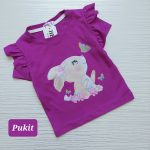 تیشرت تک دخترانه طرح خرگوش و پروانه(۲ تا ۸ سال) - Image 3
