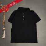 تیشرت جودون مشکی دکمه دار (۳ تا 14سال) - Image 2