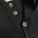 تیشرت جودون مشکی دکمه دار (۳ تا 14سال) - Image 3