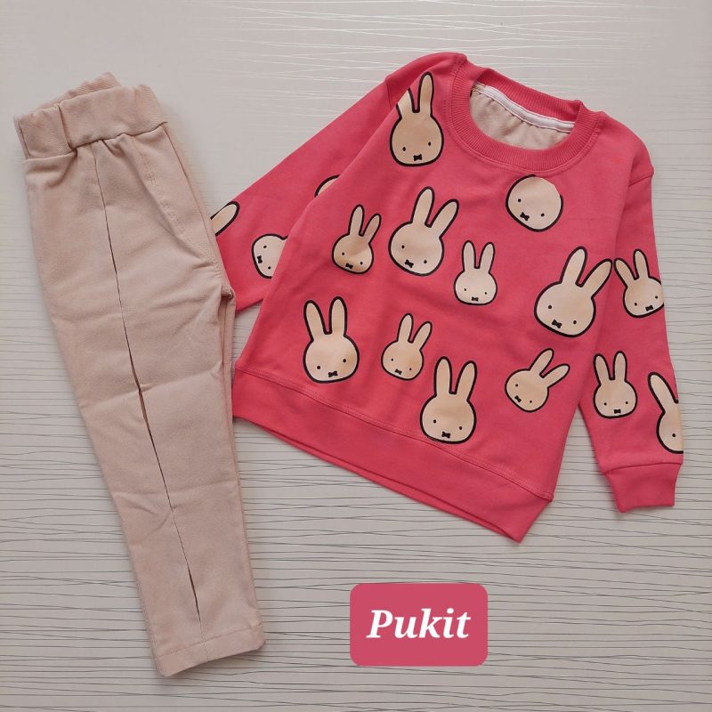 بلوز شلوار دخترانه خرگوش ها آیلی(۲ تا ۹ سال) - Image 2