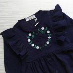 پیراهن دخترانه مخمل کبریتی گلدوزی(1 تا 7 سال) - Image 6