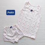 ست شورت و رکابی دخترانه طرح گل گلی(۲ تا ۸ سال)