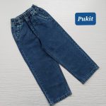 شلوار جین نیم بگ کمرکش آنیت(۸ تا ۱۶ سال)