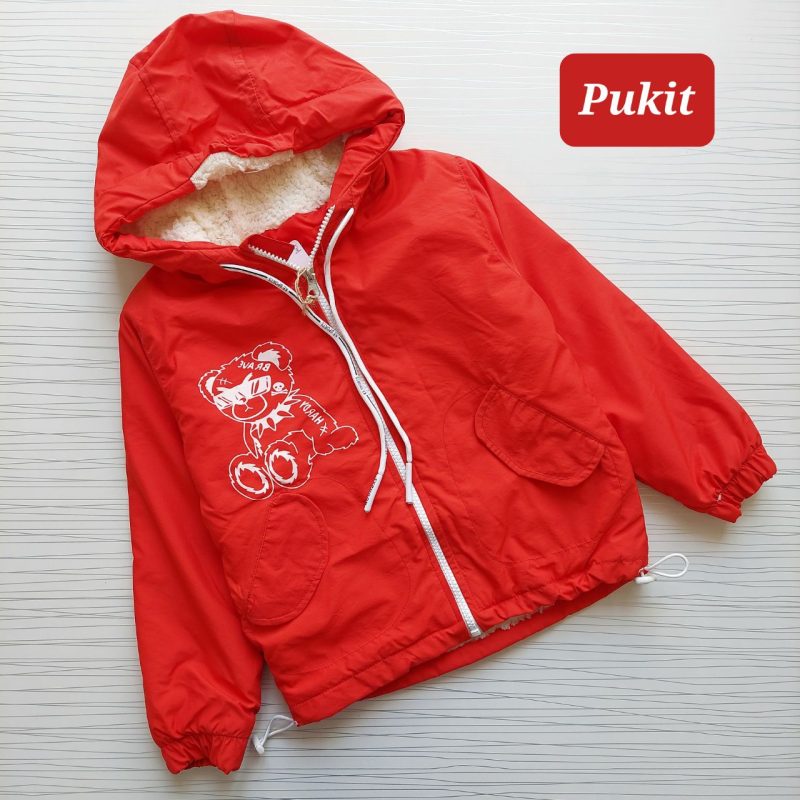 سوییشرت تمام خز طرح خرس شجاع(۳ تا ۹ سال) - Image 2