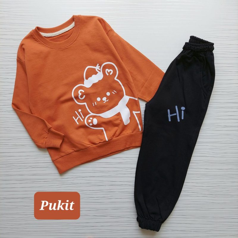 بلوز شلوار پسرانه طرح خرس سلام(۳ تا ۷ سال) - تصویر 4