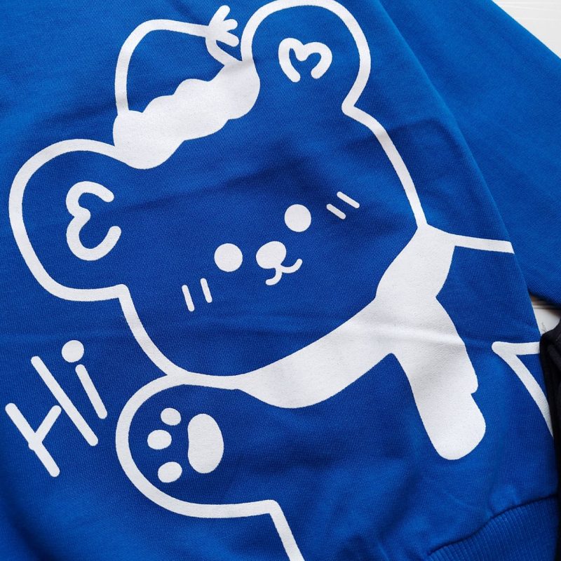 بلوز شلوار پسرانه طرح خرس سلام(۳ تا ۷ سال) - تصویر 6