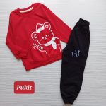 بلوز شلوار پسرانه طرح خرس سلام(۳ تا ۷ سال) - تصویر 3