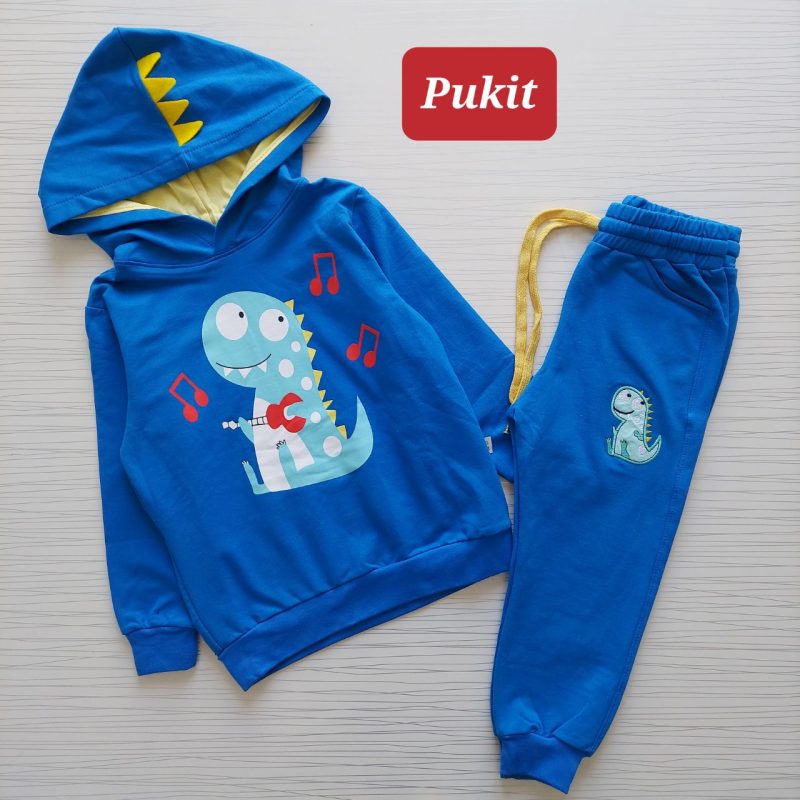 هودی شلوار طرح دایناسور نوازنده(۱ تا ۹ سال) - Image 3