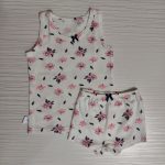 ست شورت و رکابی دخترانه طرح گل(۲ تا ۸ سال)