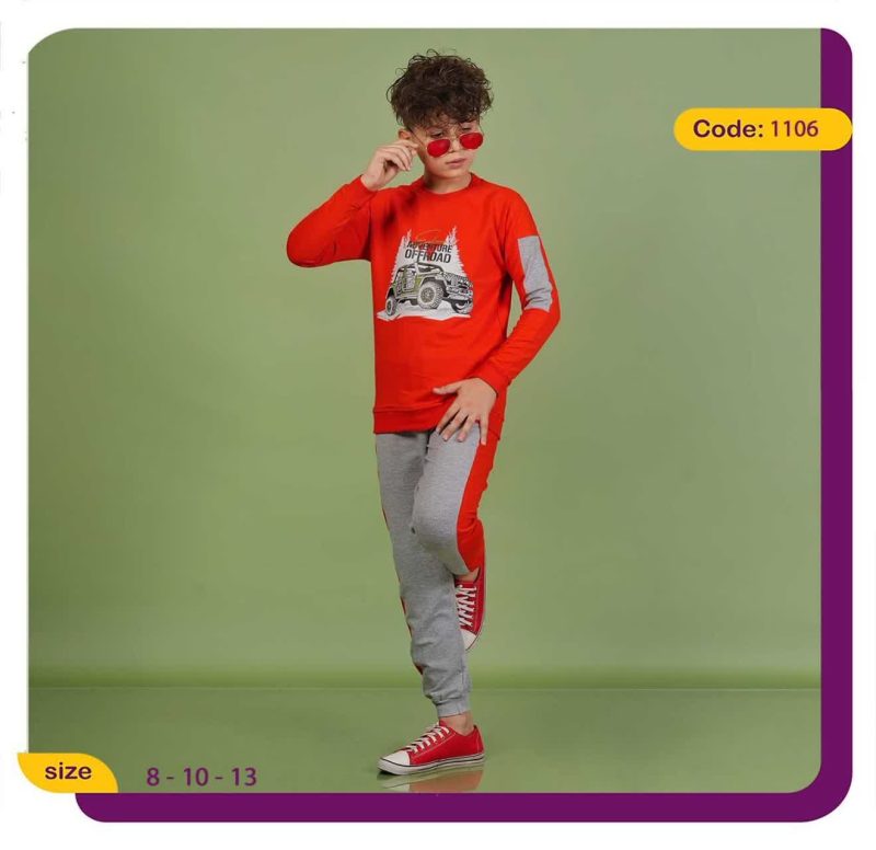 بلوز شلوار پسرانه طرح آفرود(۸ تا ۱۳ سال) - Image 6