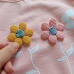بلوز دخترانه طرح گل برجسته(۲ تا ۸ سال) - Image 6