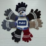 دستکش بافت راه راه(۳ تا ۷ سال) کد 527