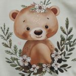 بلوز شلوار نگین دار دخترانه طرح خرس(۱ تا ۱۰ سال) - Image 2