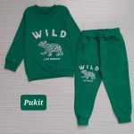 بلوز شلوار پسرانه طرح خرس جنگلی(۲ تا ۸ سال)