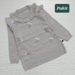 تونیک بافت دخترانه گل بابونه(۲ تا ۹ سال) - Image 3