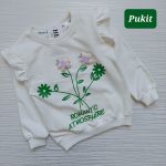 بلوز دخترانه طرح گل برجسته(۲ تا ۸ سال) - Image 3
