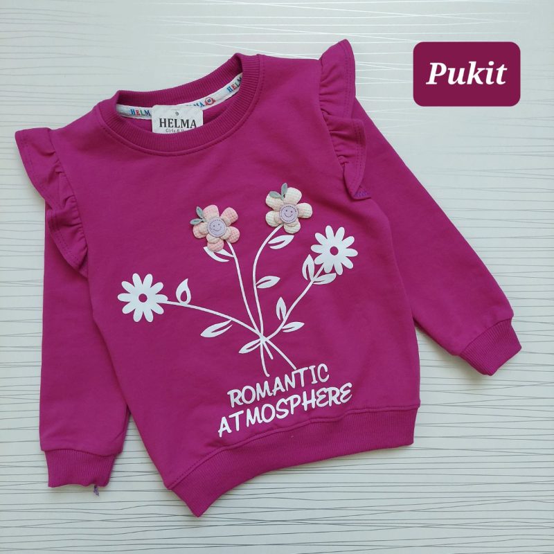 بلوز دخترانه طرح گل برجسته(۲ تا ۸ سال) - Image 5