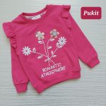 بلوز دخترانه طرح گل برجسته(۲ تا ۸ سال)