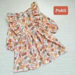 پیراهن دخترانه طرح پاییز(۳ تا ۸ سال)