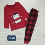 بلوز و شلوار دخترانه طرح پنگوئن برفی(1 تا 9 سال) - Image 3