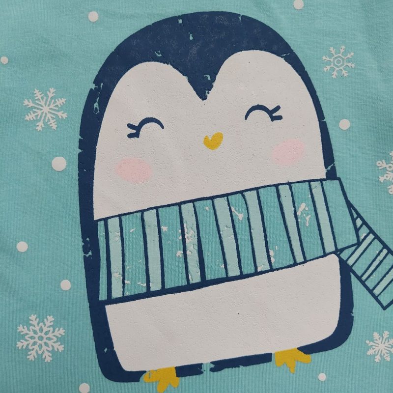 بلوز و شلوار دخترانه طرح پنگوئن برفی(1 تا 9 سال) - Image 8