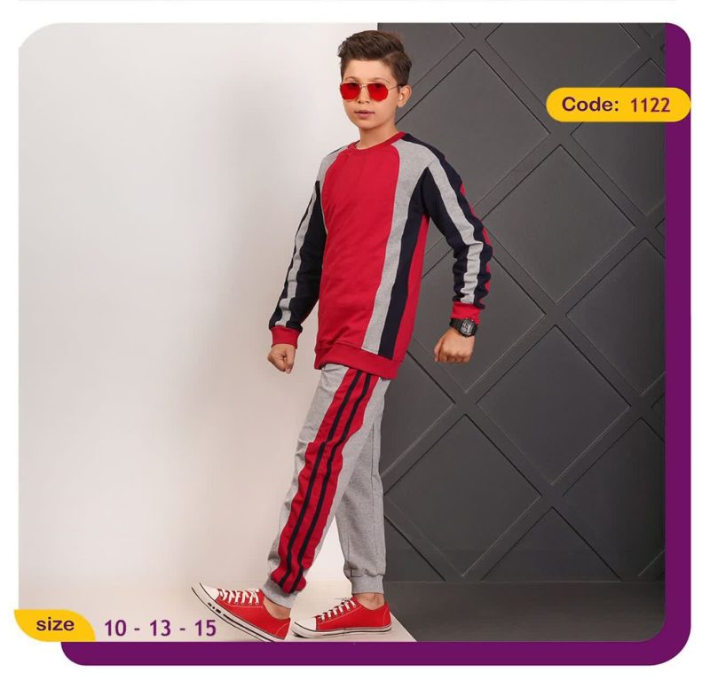 بلوز شلوار پسرانه اسپرت طرح آرش(10 تا 16 سال) - Image 7