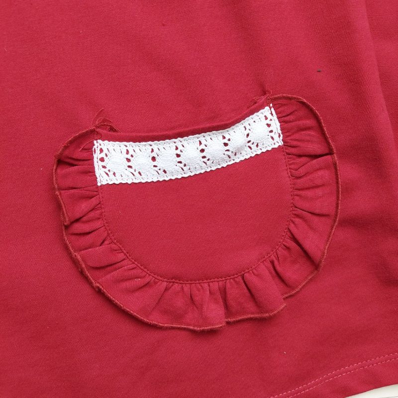 بلوز تک دخترانه یقه گیپور طرح ساناز(4 تا 11 سال) - تصویر 9