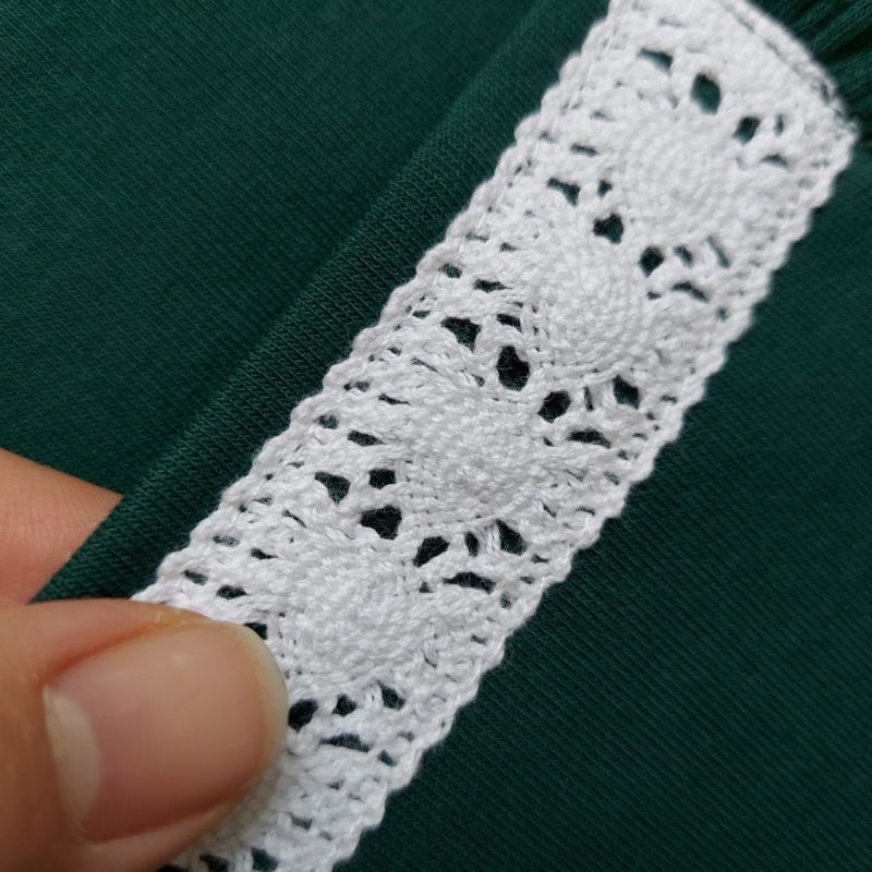 بلوز تک دخترانه یقه گیپور طرح ساناز(4 تا 11 سال) - تصویر 11