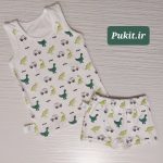 شورت و رکابی پسرانه طرح دایناسور(۲ تا ۹ سال)