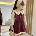 شومیز دامن و جلیقه دخترانه طرح غزل(3تا9سال)