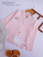 ژاکت بافت دخترانه طرح قو(2 تا 9 سال) - Image 11