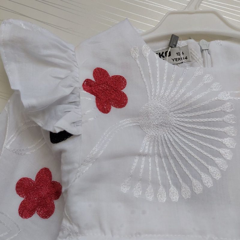 پیراهن دخترانه خامه دوزی چهار طرح(۱ تا ۹ سال) - Image 12