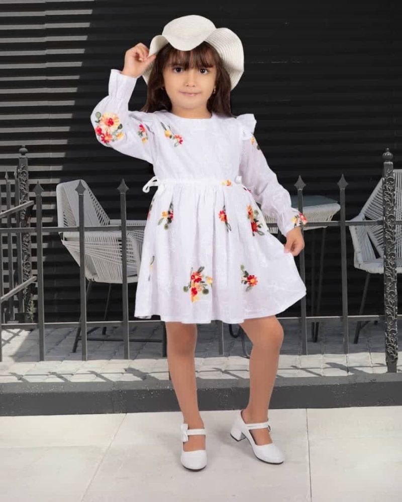 پیراهن دخترانه خامه دوزی چهار طرح(۱ تا ۹ سال) - Image 16