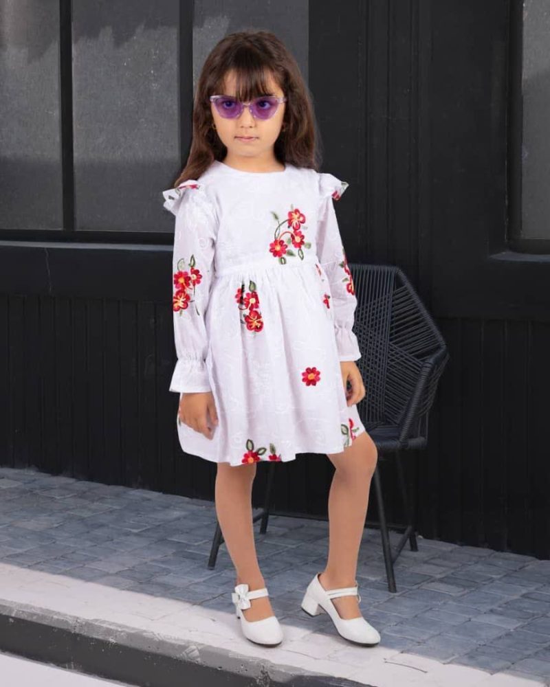 پیراهن دخترانه خامه دوزی چهار طرح(۱ تا ۹ سال) - Image 15