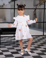 پیراهن دخترانه خامه دوزی چهار طرح(۱ تا ۹ سال) - Image 14