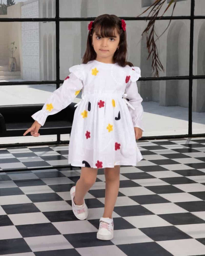 پیراهن دخترانه خامه دوزی چهار طرح(۱ تا ۹ سال) - Image 13