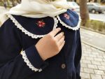 مانتو دخترانه گلدوزی شده طرح والا(10 تا 16سال) - Image 3